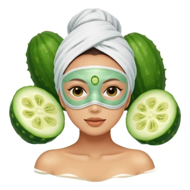 Lady with face mask monster spa beauty full face relaxing hot sticker