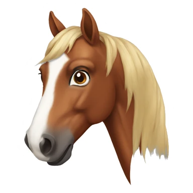 a chestnut horse sticker