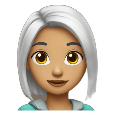 Korian cute girl sticker