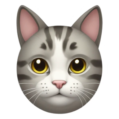anime cat hi sticker