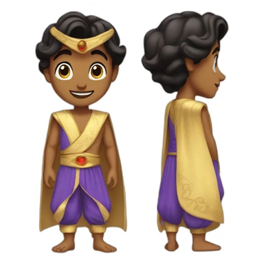 Aladdin in his prince outfit sticker