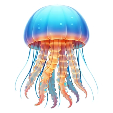 Jellyfish sky blue  sticker