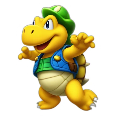 Koopa troopa dancing sticker