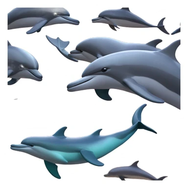 Dolphins at sunset sticker