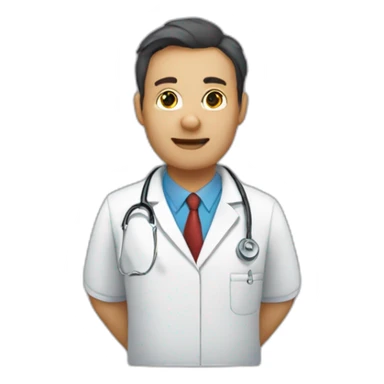 Infirmier chauve sticker