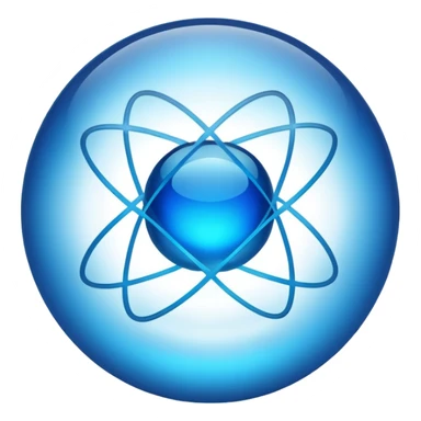 quantum atom sticker