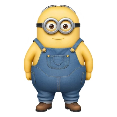 Very very fat minion sticker
