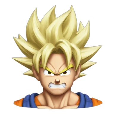 Super Sayian Mad Goku sticker
