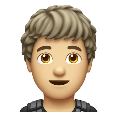 Boy with mullet sticker