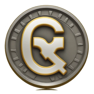 coin with letter "Q" sticker
