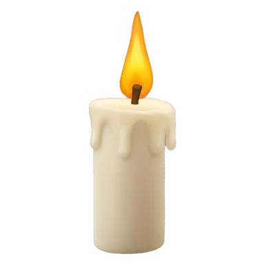 Candle with a face and foot  sticker