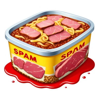 pop art SPAM meat slop advertisement warhol landscape  sticker