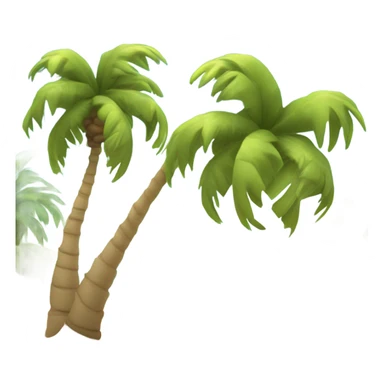 Beach with palm trees sticker