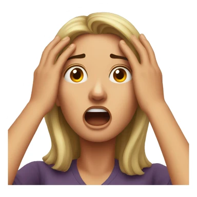 Frightened Woman  sticker