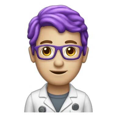 Computer Engineer purple octopus sticker