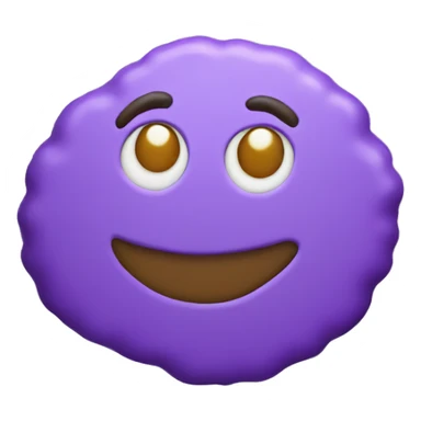 Purple Christmas cookie sticker