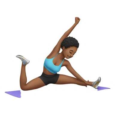 stretching after gym sticker