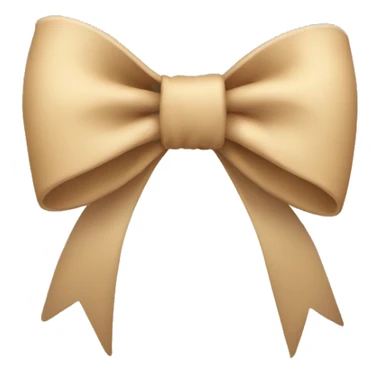 Baige bow sticker