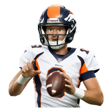 Bo Nix Broncos QB sticker