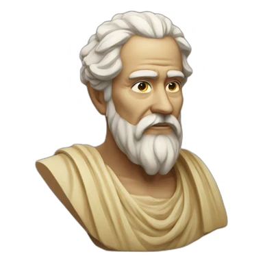 wise man bust sticker