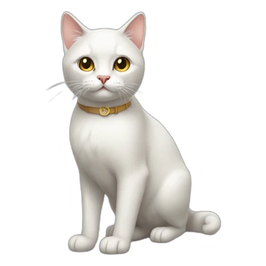 two legged cat sticker