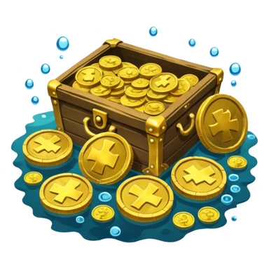 sunken treasure sticker