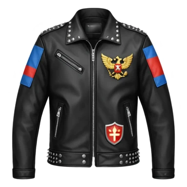 Russian underground fashion jacket sticker