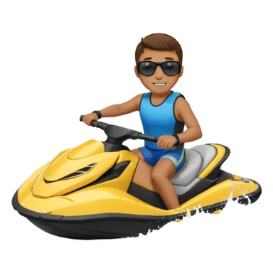 jet ski rider sticker