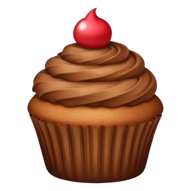 brown cup cake sticker