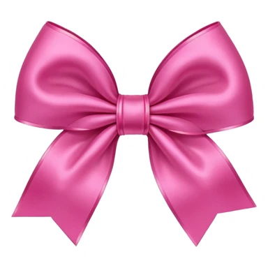 Pink bow cartoon in top view sticker