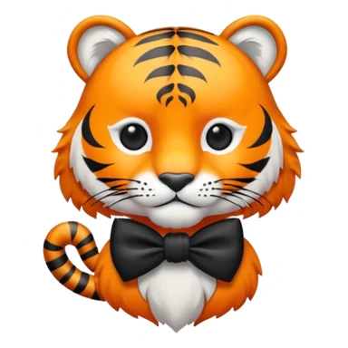 einen Tiger mit Schleife sticker