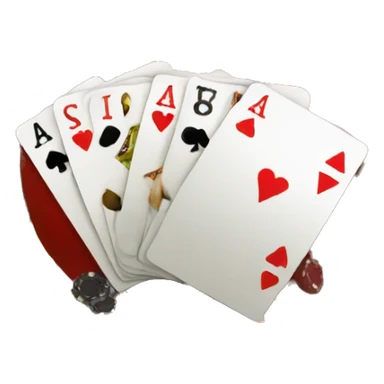 Play card casino sticker