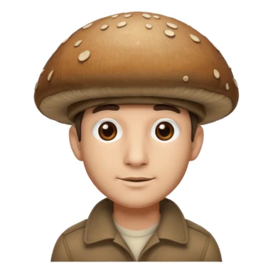 mushroom capped man
 sticker
