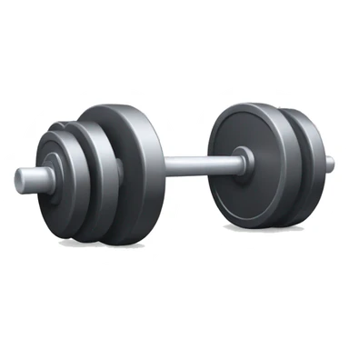 Barbell with weights sticker