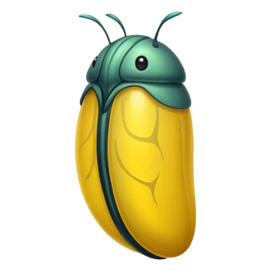 yellow  round chrysalis  sticker