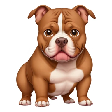 Américain Bully xxl marron   sticker