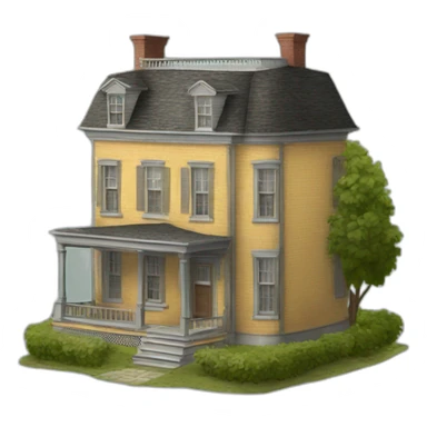 19th century house sticker