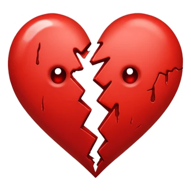 The heart is shot sticker