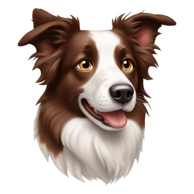 border collie red merle with blue eyes sticker