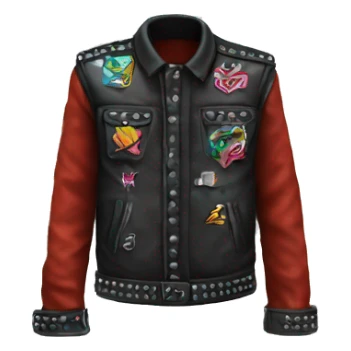 Punk battle jacket sticker