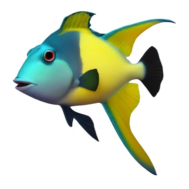 Reef triggerfish sticker