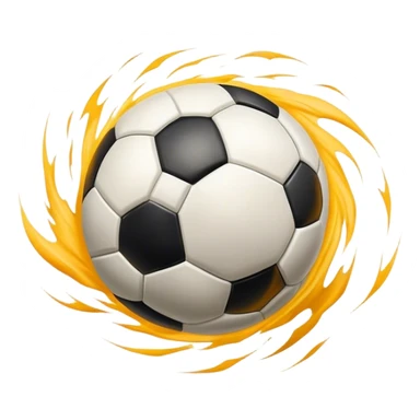 Cinematic Realistic image of an AFL ball captured mid-flight with dynamic motion blur and finely detailed rugged textures, set under dramatic stadium lighting that evokes high-energy athleticism sticker