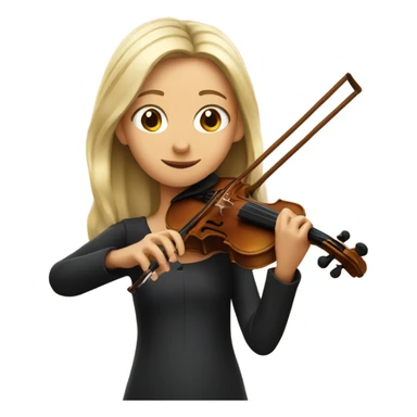 Girl playing violin sticker