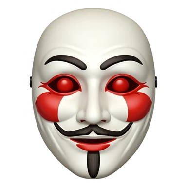 Guy Fawkes mask sticker