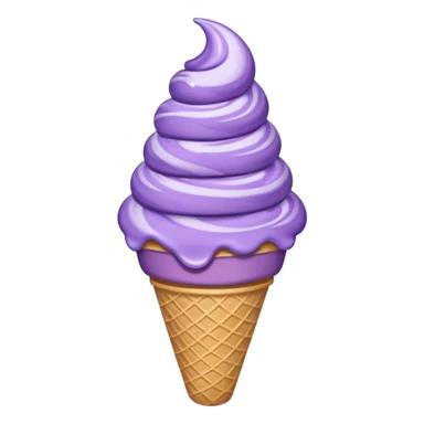 Purple icecream cone sticker