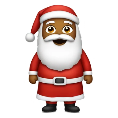 Santa wearing a lavalava skirt sticker
