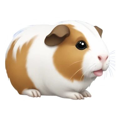 White Guinea pig  sticker