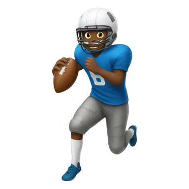 Boy playing football sticker