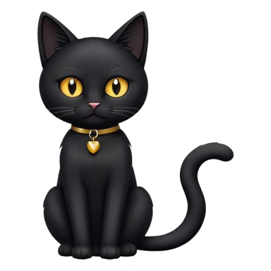 Black cat with joint  sticker