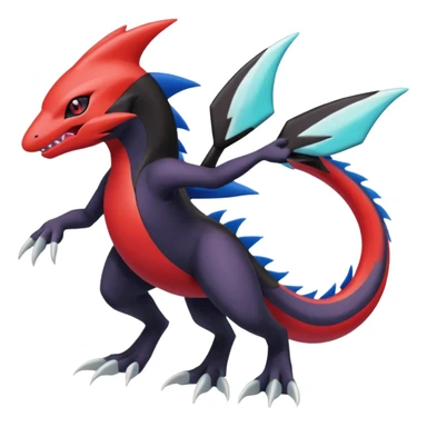 Meloetta-Guilmon-Sharpedo-Darkrai-Pokémon-Fakémon-fusion-hybrid-creature sticker
